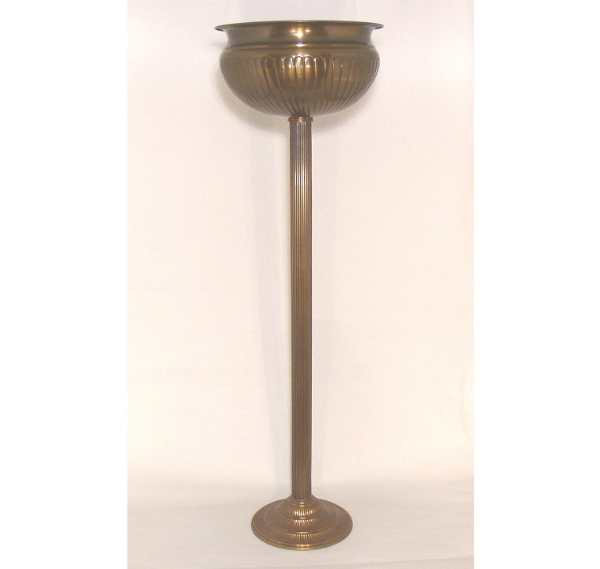 Picture of Floral Stand Antique Gold Finish on Brass  Aisle Centerpiece  | 15"Dx49"H |  Item No. K37322