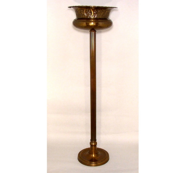 Picture of Floral Stand Antique Gold Finish on Brass  Aisle Centerpiece  | 15"Dx54"H |  Item No. K37330