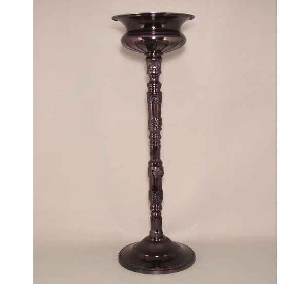 Picture of Floral Stand Black Nickel Finish on Aluminum Centerpiece  | 10"Dx30"H |  Item No. K51326B