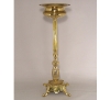 Picture of Floral Stand Polished Brass  Decorative Pole Square Base  | 10"Dx30"H |  Item No. K99327