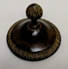 Picture of Bronze Patina Finish on Brass Jar/Vase with Handles Poured Glass | 5"Dx12"H |  Item No. K42261