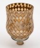 Picture of Peg Votive Candle Holder Mirror Mosaic Gold  | 3.75"Dx5"H |  Item No.K15002