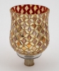 Picture of Peg Votive Candle Holder Mirror Mosaic Gold  | 3.75"Dx5"H |  Item No.K15004