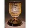 Picture of Peg Votive Candle Holder Mirror Mosaic Gold  | 3.75"Dx5"H |  Item No.K15005
