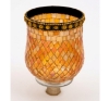 Picture of Peg Votive Candle Holder Mirror Mosaic Gold  | 3.75"Dx5"H |  Item No.K15007