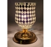 Picture of Peg Votive Candle Holder Mirror Mosaic Silver  | 3.75"Dx5"H |  Item No.K15102