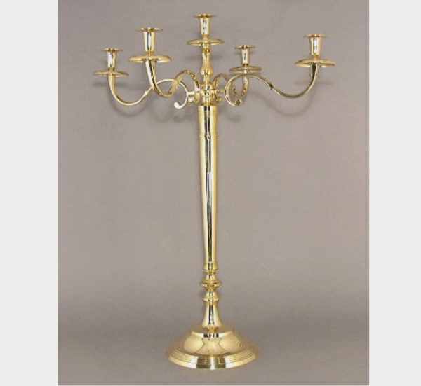 Picture of Brass Candelabra 5-Light  | 23"Wx36.5"H |  Item No. K99560