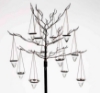 Picture of Bronze Finish on Brass Wire Tree with 12 Hanging Cone Votives  | 28"Wx84"H |  Item No. K76995