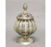 Picture of Silver plated  Round Jar | 5"Dx9" |  Item No. K79062X "SOLD AS IS"