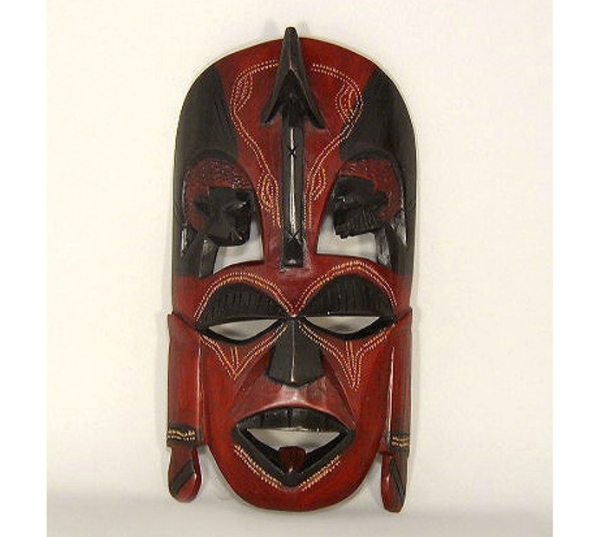 Picture of Tribal African Wooden Wall Mask  | 6.5"Wx11.5"H |  Item No. MSK05