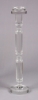 Picture of Crystal Candle Holder Faceted Stem for Pillar or Taper Candle Set/2 | 5.5"x21"H |  Item No. K20224  SOLD AS IS