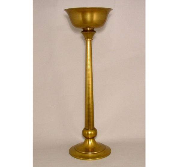 Picture of Antique Gold Finish on Aluminum Floral Stand Centerpiece  | 10"D x 30"H | Item No. 51428
