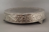 Picture of Nickel Plated Cake Plateau Round Embossed | 21"D x 5"H |  Item No.79719X Small Flaws