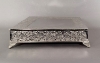 Picture of Nickel Plated Cake Plateau Square Embossed | 18"W x 5.5"H |  Item No.79721X Small Flaws