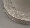 Picture of 21" Nickel Plated Round Embossed Metal Cake Stand| 21" Dia x 5" H | Item No. 79719