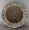 Picture of 24" Nickel Plated Round Embossed Metal Cake Stand| 24" Dia x 6" H | Item No. 79720