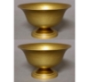 Picture of Antique Gold Compote Bowl Hammered Set/2  | 8"D x 4.50"H | Item No. 51433A