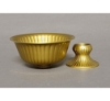 Picture of Antique Gold Compote Bowl Revere Vertical Lines | Set/2 | 6"D x 4.5"H | Item No. 51363 FREE SHIPPING