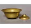 Picture of Antique Gold Compote Bowl with Hammered Surface Set/2 | 8"D x 4.5"H | Item No. 51433