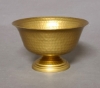 Picture of Compote Bowl Vase Gold Aluminum Revere Hammered Set/2 | 6"D x 4"H | Item No. 51434