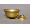 Picture of Compote Bowl Vase Gold Aluminum Revere Hammered Set/2 | 6"D x 4"H | Item No. 51434