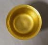 Picture of Compote Bowl Vase Gold Aluminum Revere Hammered Set/2 | 6"D x 4"H | Item No. 51434