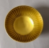 Picture of Compote Bowl Vase Gold Aluminum Round Fluted Pedestal  Set/2 | 6" x 5.75"H | Item No. 51457