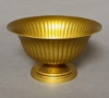 Picture of Antique Gold Compote Bowl with Vertical Lines Set/2 | 8"D x 4.5"H | Item No. 51533