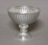Picture of Polished Aluminum Compote Bowl on Pedestal | Set/2 | 6.00"D x 5.75"H | Item No. 51353