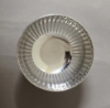 Picture of Compote Bowl Vase Polished Aluminum Bead Border Fluted Pedestal  Set/2 | 6.00"D x 5.75"H | Item No. 51353