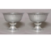 Picture of Polished Aluminum Compote Revere Bowl  | Set/2 | 6"D x 4.75"H | Item No. 51357