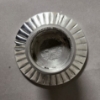 Picture of Polished Aluminum Compote Revere Bowl  | Set/2 | 6"D x 4.75"H | Item No. 51357