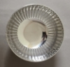 Picture of Polished Aluminum Compote Bowl Bead Border | 8"D x 7.5"H | Item No. 51352