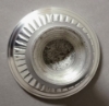 Picture of Polished Aluminum Compote Bowl Bead Border | 8"D x 7.5"H | Item No. 51352