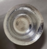 Picture of Polished Aluminum Compote Bowl Hammered | 8"D x 4.75"H | Item No. 51423