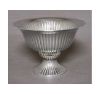 Picture of Compote Bowl Vase Polished Aluminum Revere Fluted Pedestal Base Set/2 | 8"D x 6"H | Item No. 51356