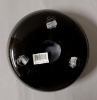 Picture of Black Bowl Glass Garden Dish 3-Glass Feet  Set/2  | 9"Dx4.5"H |  Item No. 12210 FREE SHIPPING