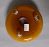 Picture of Amber Bowl Glass Garden Dish 3-Glass Feet  Set/2  | 7.5"Dx3"H |  Item No. 12311