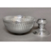 Picture of Aluminum Pedestal Compote Bowl Bead Border | 12"D x 11"H | Item No. 51350