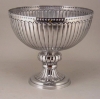Picture of Aluminum Pedestal Compote Bowl Bead Border | 12"D x 11"H | Item No. 51350
