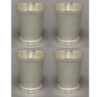 Picture of Silver Plated on Brass Julep Cup or Mini Vase Set/4  | 2.75"Dx3.25"H |  Item No. 79608