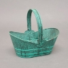 Picture of Planter Basket Rustic Green Set/6 | 5"W x 8"L x 3.5"H |   Item No. 00006