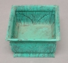 Picture of Planter Square Rustic Green Patina on Steel Set/4 | 8"W x 8"L x 4.5"H |   Item No. 01103