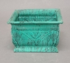 Picture of Planter Square Rustic Green Patina on Steel Set/6 | 6"W x 6"L x 4"H |   Item No. 01104