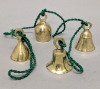 Picture of Bell Strings with 4 Brass Bells Green String  Set/2 | 36"  Long |  Item No. 05025G FREE SHIPPING