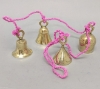 Picture of Bell Strings with 4 Brass Bells  Pink String  Set/2 | 36"  Long |  Item No. 05025P FREE SHIPPING