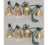 Picture of Bell Strings with 4 Brass Bells Green String  Set/2 | 36"  Long |  Item No. 05025G FREE SHIPPING