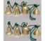 Show details for Bell Strings with 4 Brass Bells Green String  Set/2 | 36"  Long |  Item No. 05025G FREE SHIPPING Picture of Bell Strings with 4 Brass Bells Green String  Set/2 | 36"  Long |  Item No. 05025G FREE SHIPPING