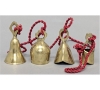 Picture of Bell Strings with 4 Brass Bells Red String  Set/2 | 36"  Long |  Item No. 05025R FREE SHIPPING