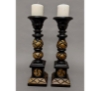 Picture of Wood Candle Holders Hand Carved for Pillar Candles Set/2  | 5"Sq x 18"H |  Item No. K40119